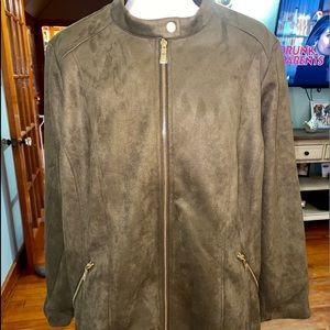 Beautiful Olive Green Suede Jacket